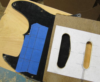 scratch plate with pickup routing template photo